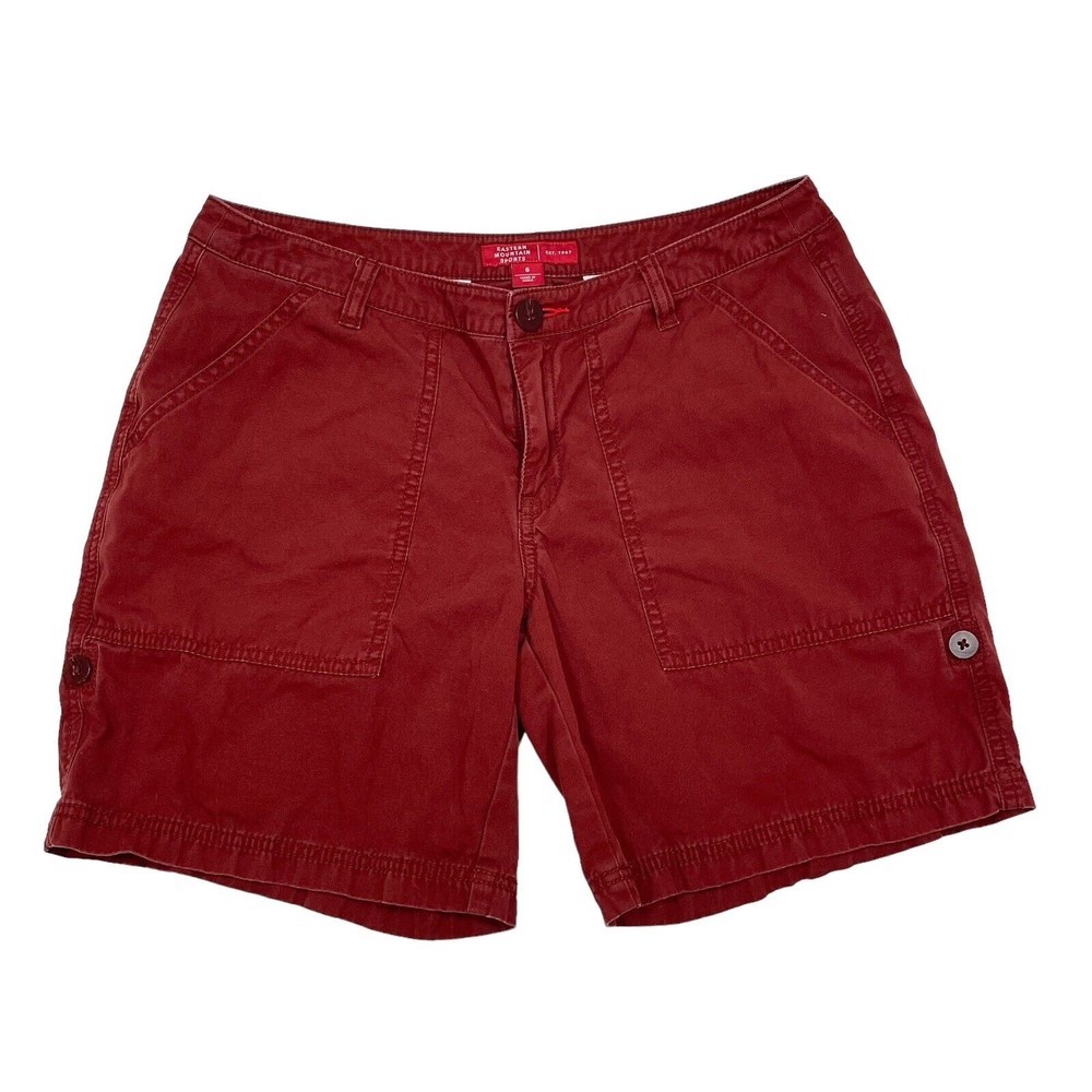 Eastern Mountain Sports Shorts Womens Size 6 Red Hiking Outdoor‎ Travel Active